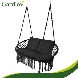 Gardlov dviguba sūpynių pagalvėlė – juoda - Image 6