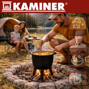 Kaminer emaliuotas ketaus virdulys 8l - Image 4