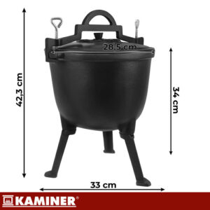 Kaminer emaliuotas ketaus virdulys 8l - Image 3