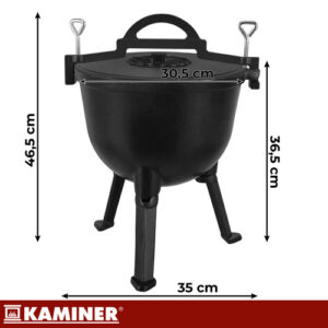 Emaliuotas ketaus katilas 10l Kaminer - Image 3