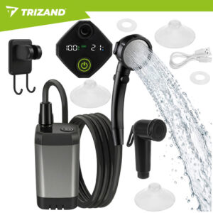 „Trizand“ 6000 mAh baterijos maitinamas kelioninis dušas - Image 5
