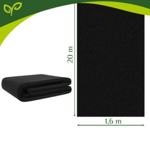 Juoda agrotekstilė 1,6x20m 50g/m2 Gardlov - Image 3