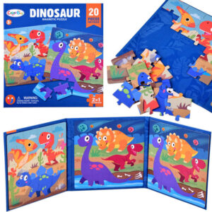 Magnetinė dėlionių knyga Dinosaurs 40 elementų ZA4268