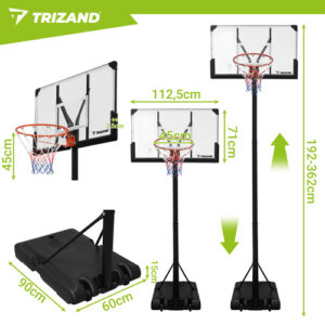 Trizand 305 cm krepšinio lankas - Image 2