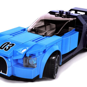 Techniniai kaladėlių rinkiniai Sportinis automobilis MĖLYNAS 139-detalės + lipdukai ZA4288 - Image 2
