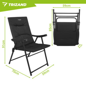 Trizand turistinė kėdė 59x70x91cm - Image 3