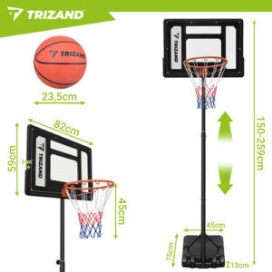 Trizand 259 cm krepšinio lankas - Image 2