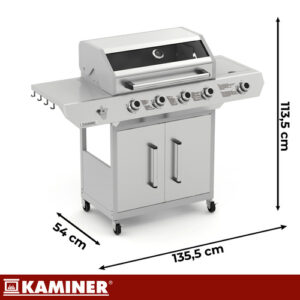 Dujinis grilis 4+1 17kW Varen 5.0 Kaminer - Image 2