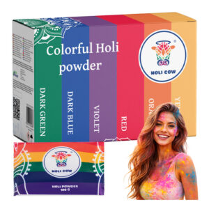 Holi spalvų miltelių rinkinys 6x100g Holi Cow 27335