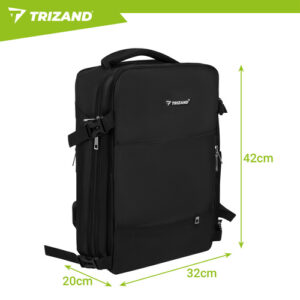 Trizand juoda žygio kuprinė 42x32x40cm - Image 2
