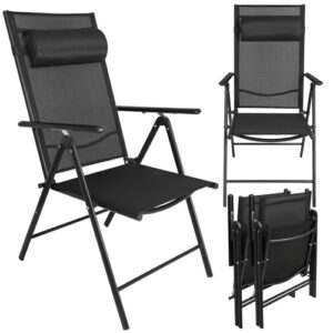 Gardlov juoda sulankstoma sodo kėdė, 2 dalys - Image 4