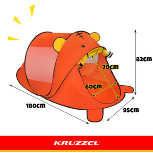 Vaikų paplūdimio palapinė – meškiukas Kruzzel - Image 3