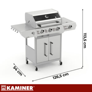 Dujinis grilis 3+1 13.5kW Varen 4.0 Kaminer - Image 2