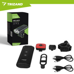 1300 lm LED dviračio žibintas + „Trizand“ galinis žibintas - Image 4