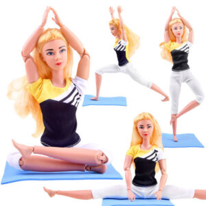 Gimnastės lėlė užsiima joga ir fitnesu 30cm ZA4460