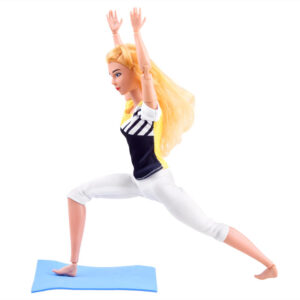 Gimnastės lėlė užsiima joga ir fitnesu 30cm ZA4460 - Image 5