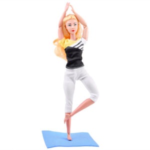 Gimnastės lėlė užsiima joga ir fitnesu 30cm ZA4460 - Image 6
