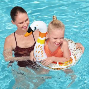 Bestway pripučiamas vaikiškas plaukimo ratas GLITTER SWAN 61cm 36306 - Image 8