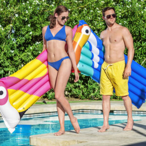 Bestway pripučiamas čiužinys flamingas 183cm 44021 - Image 7