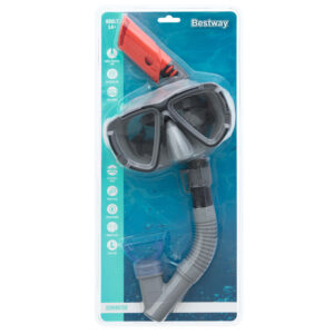 Bestway nardymo kaukė su vamzdeliu plaukimui JUODA +14 24029 - Image 7