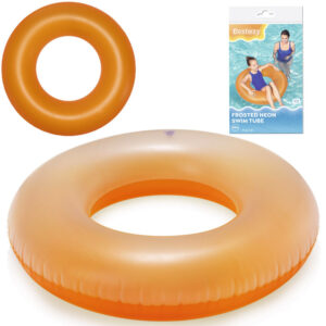 Bestway pripučiamas vaikiškas plaukimo ratas NEON ORANGE 91cm 36025