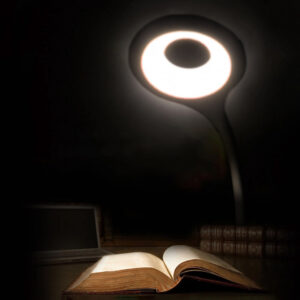 Mini Wozinsky Wireless LED Reading Lamp with Clip + USB-C Cable - Black - Image 4