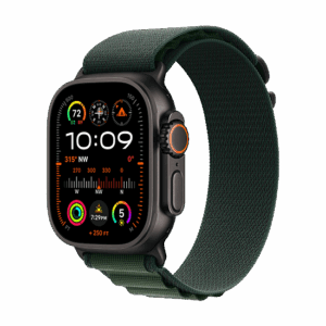Išmanusis laikrodis Apple Watch Ultra 2 (2024) LTE 49mm Black Titanium Case with Alpine Loop M - Dark Green