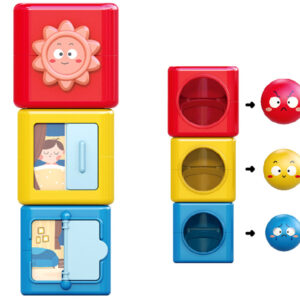 SORTER edukacinis kaladėlių dėlionės BOKŠTAS su kamuoliukais - emocijos ZA4538 - Image 6