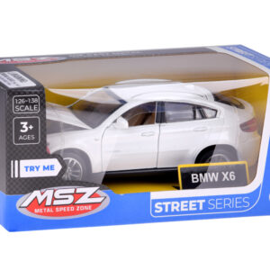 Metalinis automobilio BMW X6 modelis, mastelis 1:32, baltas visureigis, su šviesos ir garso efektais ZA4606 - Image 7