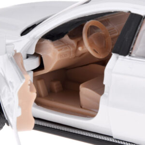 Metalinis automobilio BMW X6 modelis, mastelis 1:32, baltas visureigis, su šviesos ir garso efektais ZA4606 - Image 4