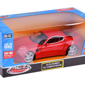 Automobilio metalinis modelis Alfa Romeo 8C Competizione, mastelis 1:32, su šviesomis ZA4607 - Image 7