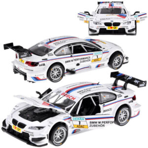 Metalinis sportinio automobilio modelis BMW M3 DTM, mastelis 1:32, su garsais ir šviesomis ZA4608