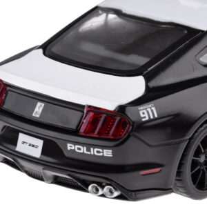 Metalinis policijos automobilis Ford Shelby GT350, mastelis 1:32, šviesos, švyturėliai ZA4610 - Image 5