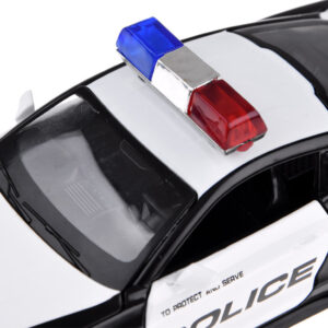 Metalinis policijos automobilis Ford Shelby GT350, mastelis 1:32, šviesos, švyturėliai ZA4610 - Image 6