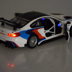 Metalinis sportinis automobilio modelis BMW M6 GT3, mastelis 1:32, su šviesos ir garso efektais ZA4613 - Image 7