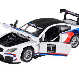 Metalinis sportinis automobilio modelis BMW M6 GT3, mastelis 1:32, su šviesos ir garso efektais ZA4613 - Image 6