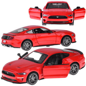 Metalinis automobilio modelis 2018 Ford Mustang GT, mastelis 1:34, su šviesos ir garso efektais ZA4616