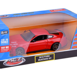 Metalinis automobilio modelis 2018 Ford Mustang GT, mastelis 1:34, su šviesos ir garso efektais ZA4616 - Image 7
