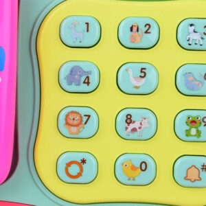 Spalvingas mygtukinis telefonas su melodijomis ir švieselėmis ZA4625 - Image 2