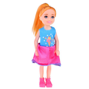 Žavinga mini lėlė 13cm lėlė su suknele namams ZA4628 - Image 7