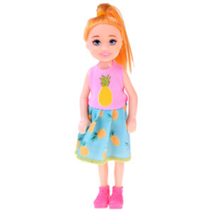 Žavinga mini lėlė 13cm lėlė su suknele namams ZA4628 - Image 2