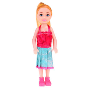 Žavinga mini lėlė 13cm lėlė su suknele namams ZA4628 - Image 6