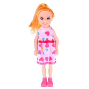 Žavinga mini lėlė 13cm lėlė su suknele namams ZA4628 - Image 5