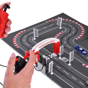 Nuotoliniu būdu valdomų lenktyninių automobilių trasa su kaladėlėmis RC0621 - Image 3