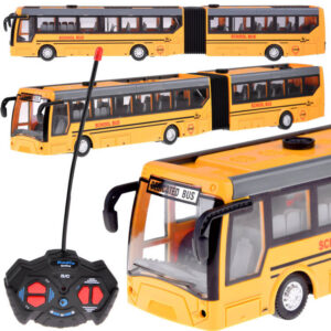 Šarnyrinis miesto mokyklinis autobusas, valdomas RC0624 nuotolinio valdymo pulteliu