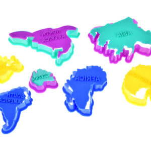 Plastilino PASAULIO ŽEMĖLAPIS – žemynų edukacinis rinkinys + formelės ZA4650 - Image 7