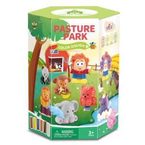 Plastilinas x6 ZOO ir KIRPYKLOS RINKINYS gyvūnų formelės + žmonės ZA4651 - Image 8