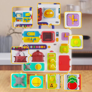 Lavinamoji lenta virtuvė su garso efektais ir šviesomis Montessori ZA4658 - Image 4