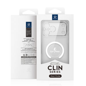 Dux Ducis Clin Mag dėklas skirtas Apple iPhone 17 Pro suderinamas su MagSafe - skaidrus - Image 2