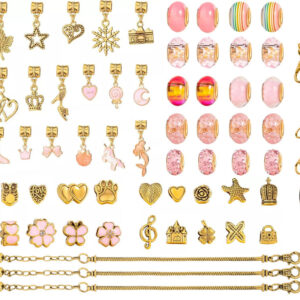 Apyrankių vėrimo rinkinys BEADS pakabukai CHARMS + krepšelis ZA4692 - Image 6
